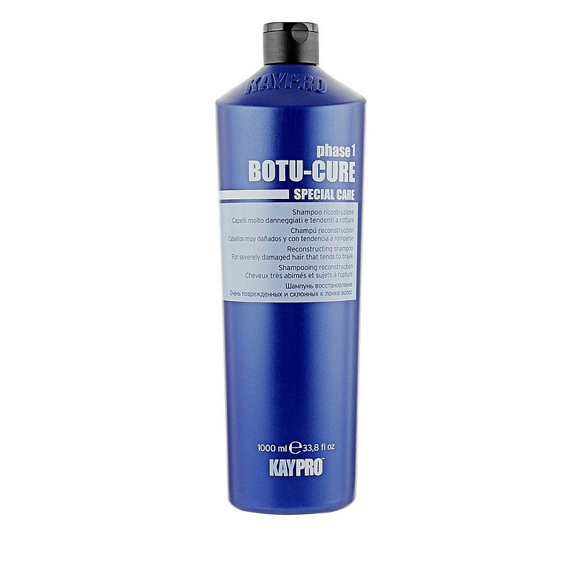 KAYPRO BOTU-CURE Shampooing Régénérant Intensif pour Cheveux très Abîmés et Traités Chimiquement 1000 ml